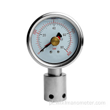 Medidor de pressão de ponteiro duplo de 60 mm